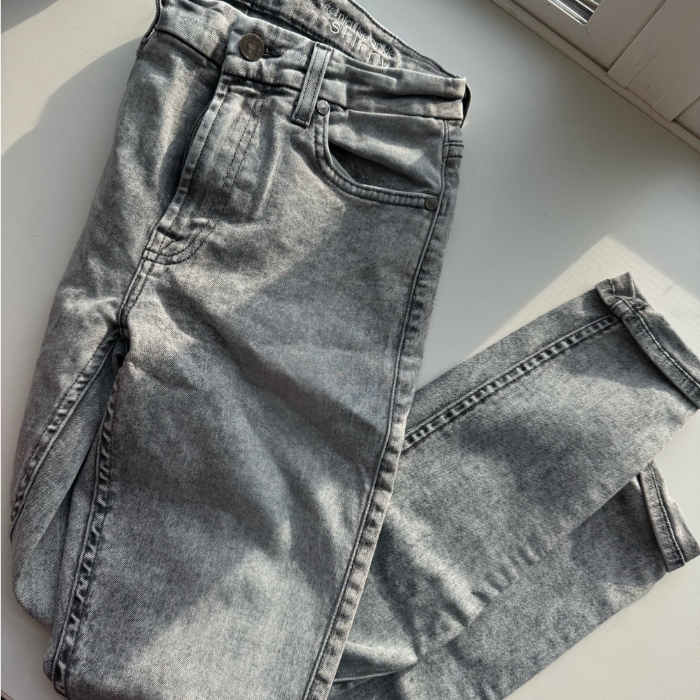 7 For All Mankind Gray Skinny Jumpsuit